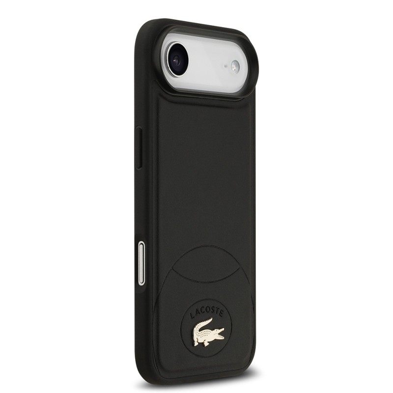 Apple iPhone 17 Air Case Lacoste Original Licensed M-Safe Charging Feature PU Leather Design Metal Logo Cover - 12