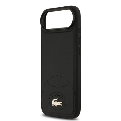 Apple iPhone 17 Air Case Lacoste Original Licensed M-Safe Charging Feature PU Leather Design Metal Logo Cover - 14