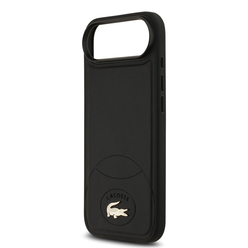 Apple iPhone 17 Air Case Lacoste Original Licensed M-Safe Charging Feature PU Leather Design Metal Logo Cover - 14