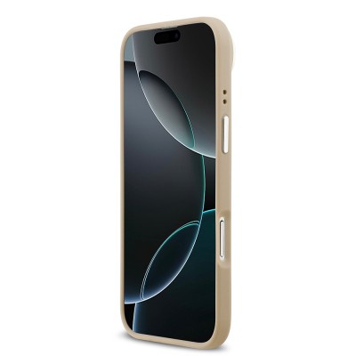 Apple iPhone 17 Air Case Lacoste Original Licensed M-safe Charging Feature PU Pique Pattern Stand Metal Logo Cover - 7