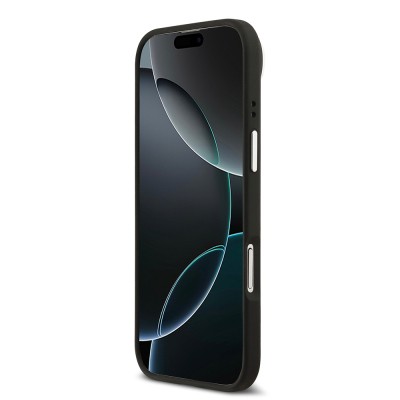Apple iPhone 17 Air Case Lacoste Original Licensed M-safe Charging Feature PU Pique Pattern Stand Metal Logo Cover - 14
