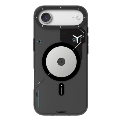 Apple iPhone 17 Air Case M-safe Charging Feature Disc Pattern Youngkit Disc Battle Cover - 2