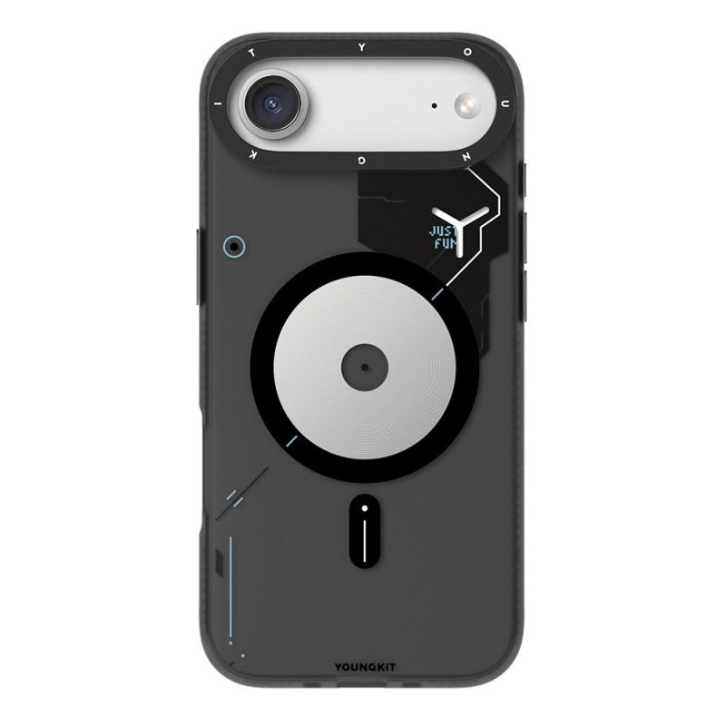 Apple iPhone 17 Air Case M-safe Charging Feature Disc Pattern Youngkit Disc Battle Cover - 2