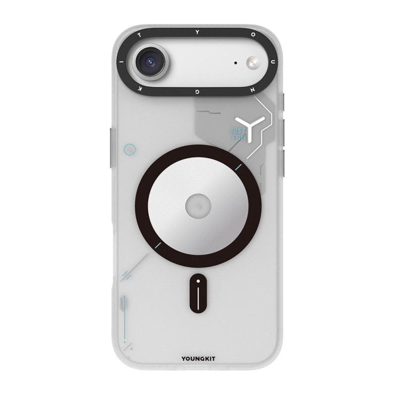 Apple iPhone 17 Air Case M-safe Charging Feature Disc Pattern Youngkit Disc Battle Cover - 3
