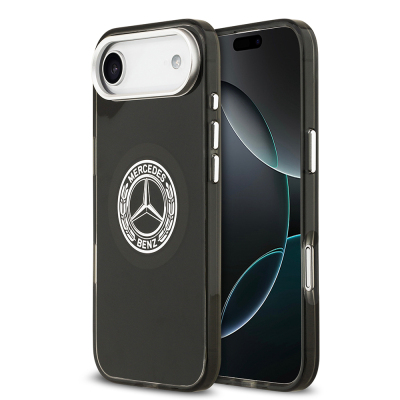Apple iPhone 17 Air Case Mercedes Benz Original Licensed M-Safe Charging Feature Dual Layer PC Nostalgic Star Design Cover - Mercedes Benz