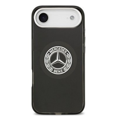 Apple iPhone 17 Air Case Mercedes Benz Original Licensed M-Safe Charging Feature Dual Layer PC Nostalgic Star Design Cover - 5