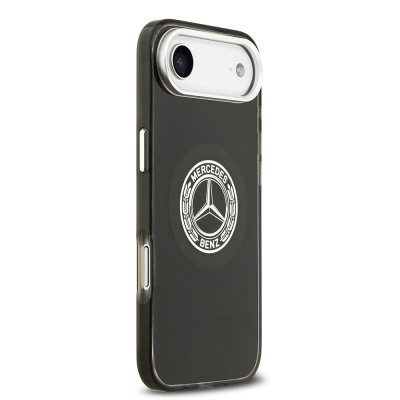 Apple iPhone 17 Air Case Mercedes Benz Original Licensed M-Safe Charging Feature Dual Layer PC Nostalgic Star Design Cover - 6