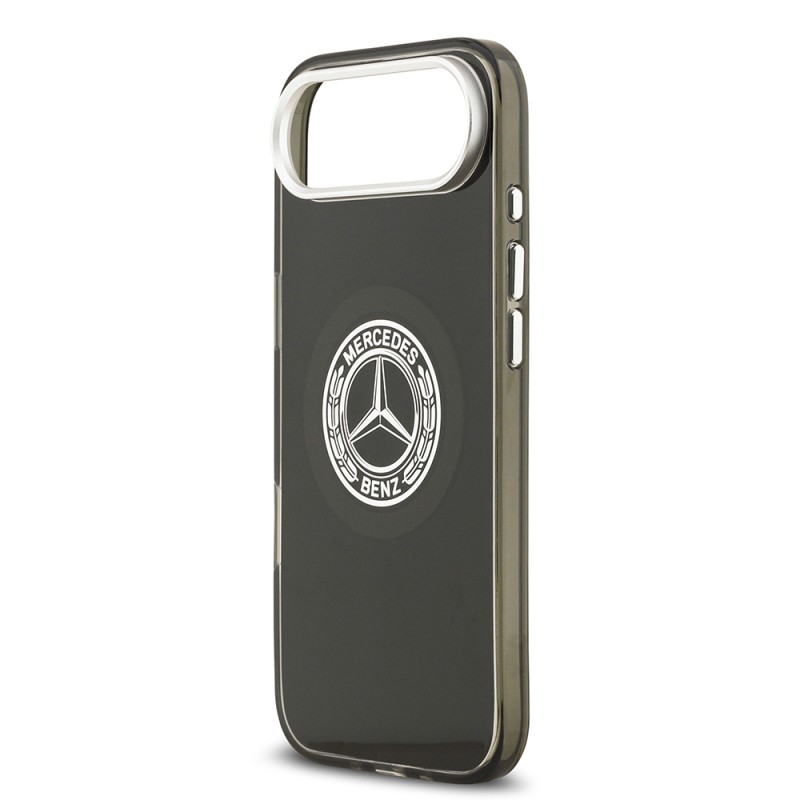 Apple iPhone 17 Air Case Mercedes Benz Original Licensed M-Safe Charging Feature Dual Layer PC Nostalgic Star Design Cover - 8