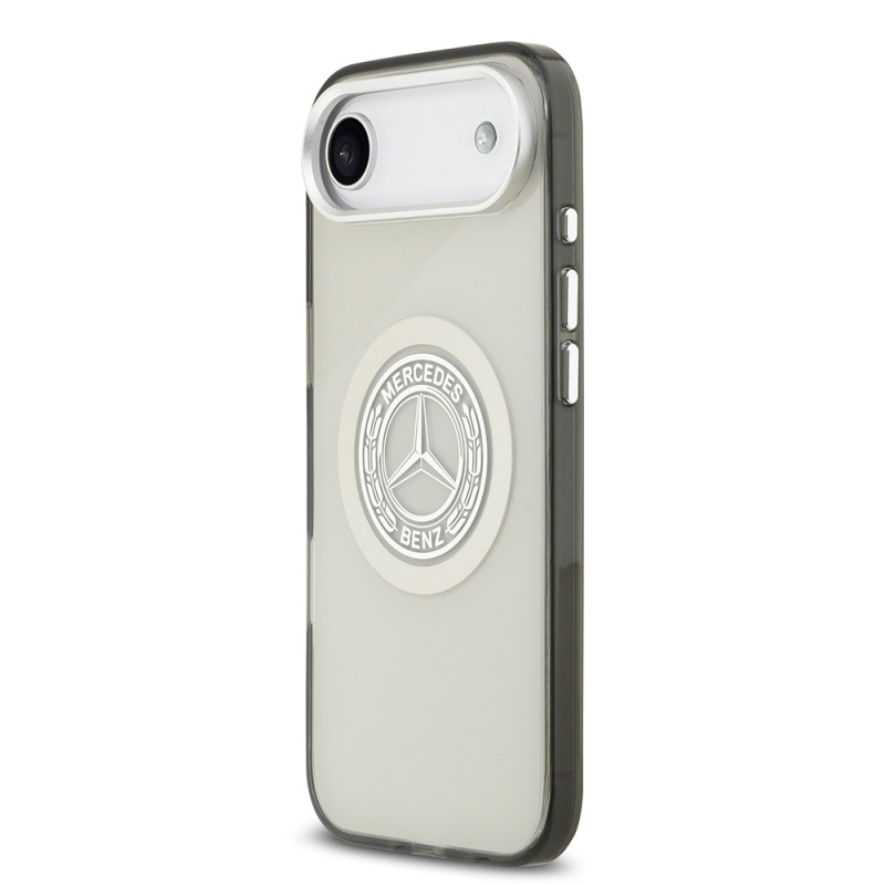 Apple iPhone 17 Air Case Mercedes Benz Original Licensed M-Safe Charging Feature Dual Layer PC Nostalgic Star Design Cover - 11