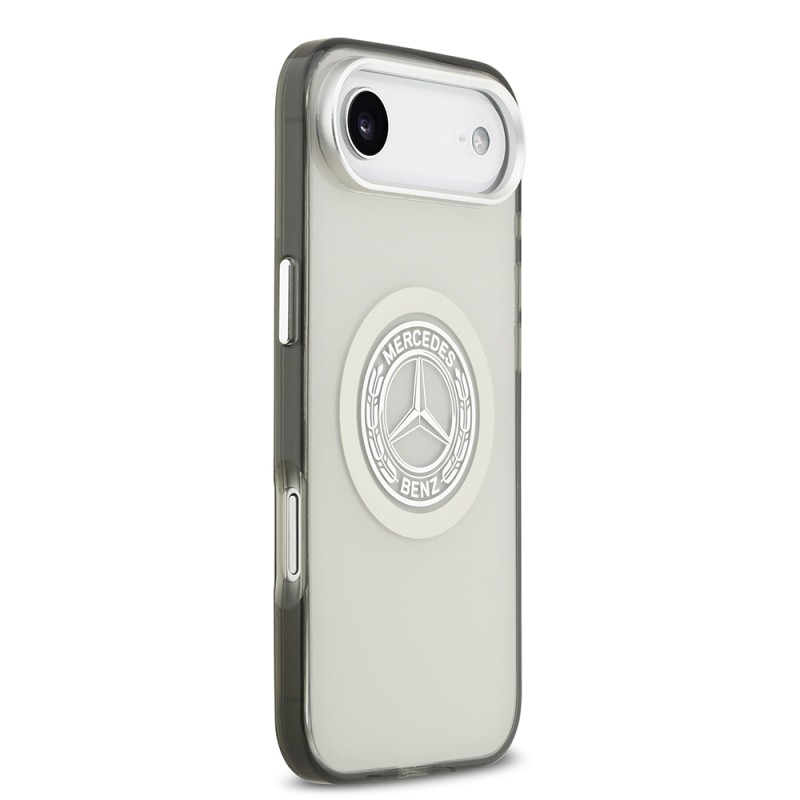 Apple iPhone 17 Air Case Mercedes Benz Original Licensed M-Safe Charging Feature Dual Layer PC Nostalgic Star Design Cover - 13