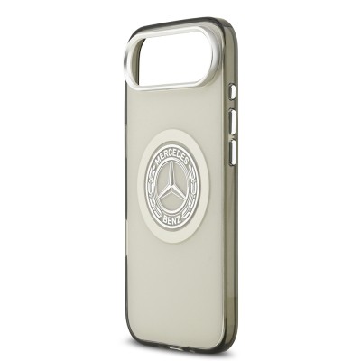 Apple iPhone 17 Air Case Mercedes Benz Original Licensed M-Safe Charging Feature Dual Layer PC Nostalgic Star Design Cover - 15
