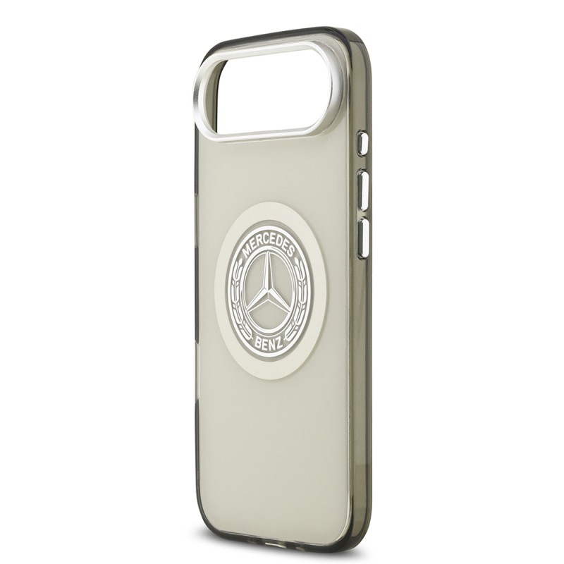 Apple iPhone 17 Air Case Mercedes Benz Original Licensed M-Safe Charging Feature Dual Layer PC Nostalgic Star Design Cover - 15