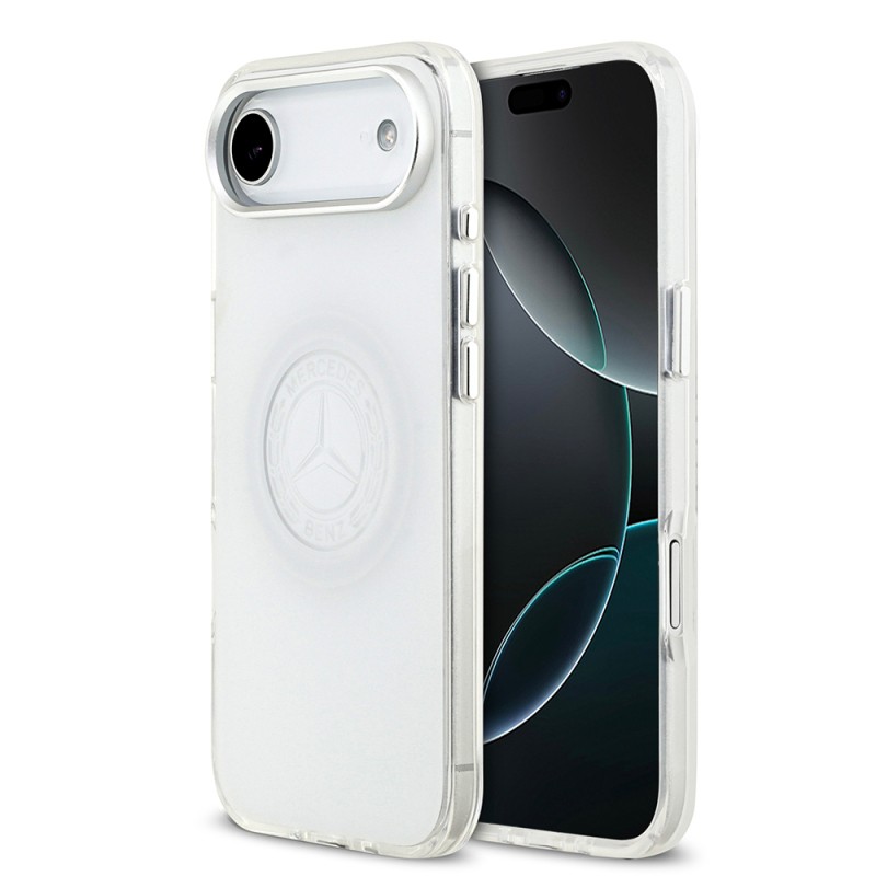 Apple iPhone 17 Air Case Mercedes Benz Original Licensed M-Safe Charging Feature Frosted PC Nostalgic Star Design Cover - 2