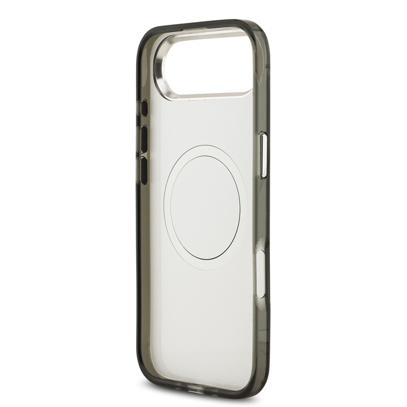 Apple iPhone 17 Air Case Original Licensed M-Safe Charging Feature Karl Lagerfeld IML Printed Monogram Design Cover - 8