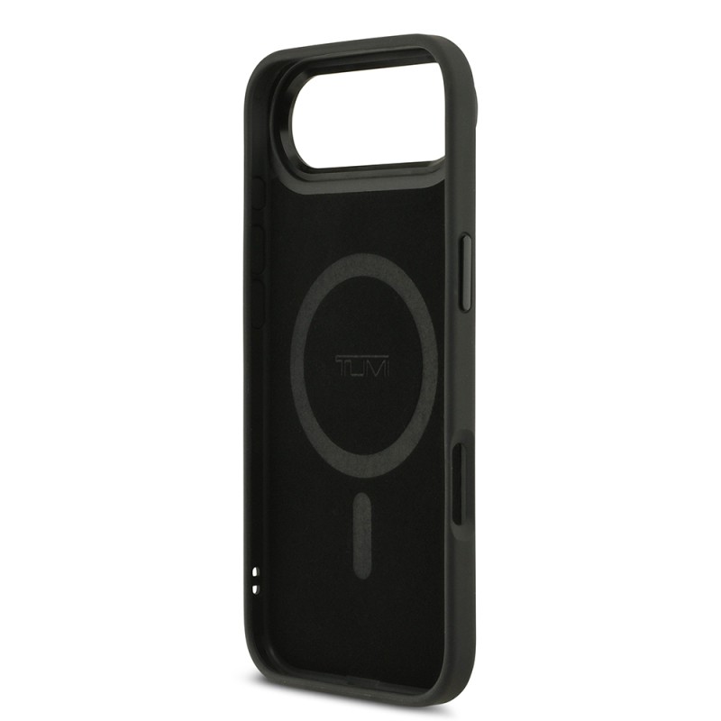 Apple iPhone 17 Air Case TUMI M-safe Charging Feature Leather Dotted Design Cover - 8