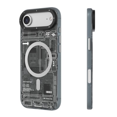 Apple iPhone 17 Air Case with M-safe Charging Feature and Camera Control Button, Youngkit Technology Series Cover - 6