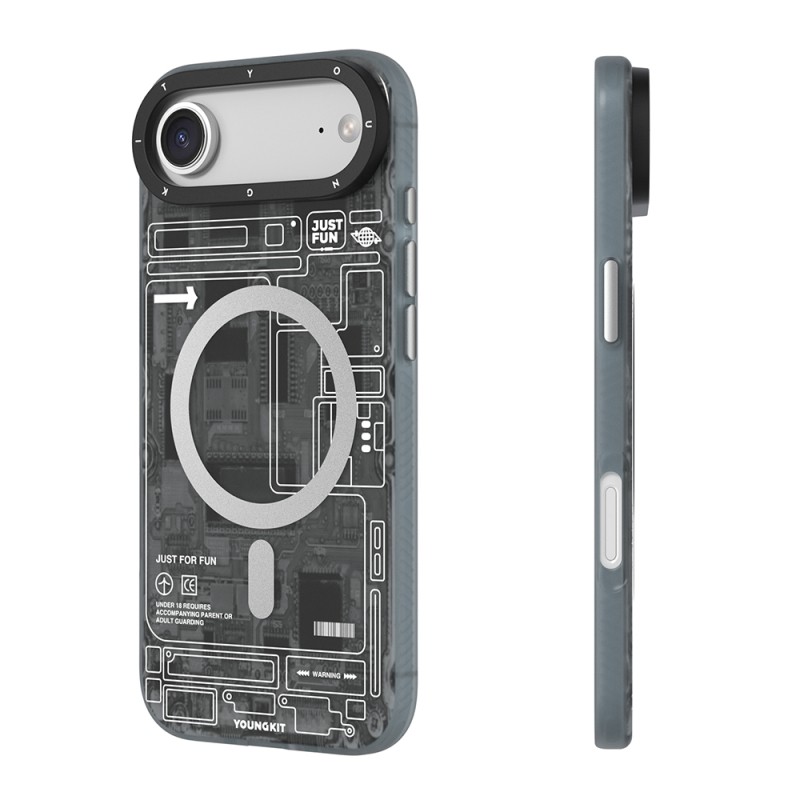 Apple iPhone 17 Air Case with M-safe Charging Feature and Camera Control Button, Youngkit Technology Series Cover - 6