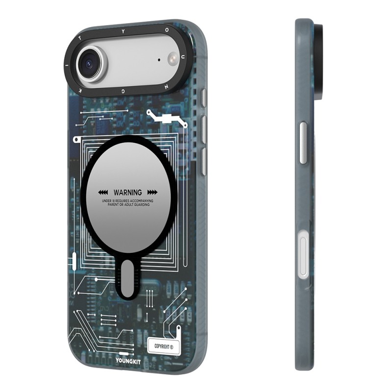 Apple iPhone 17 Air Case with M-safe Charging Feature and Camera Control Button, Youngkit Technology Series Cover - 7