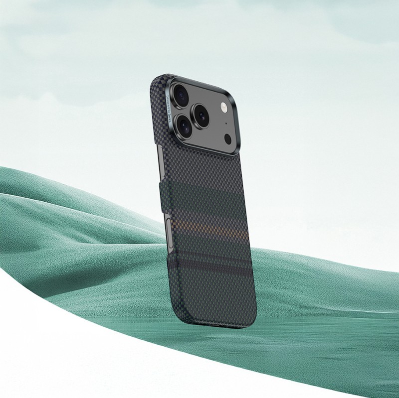 Apple iPhone 17 Air Case with M-Safe Charging Feature Carbon Fiber Design Benks Aurora ArmorAir Kevlar Cover - 3