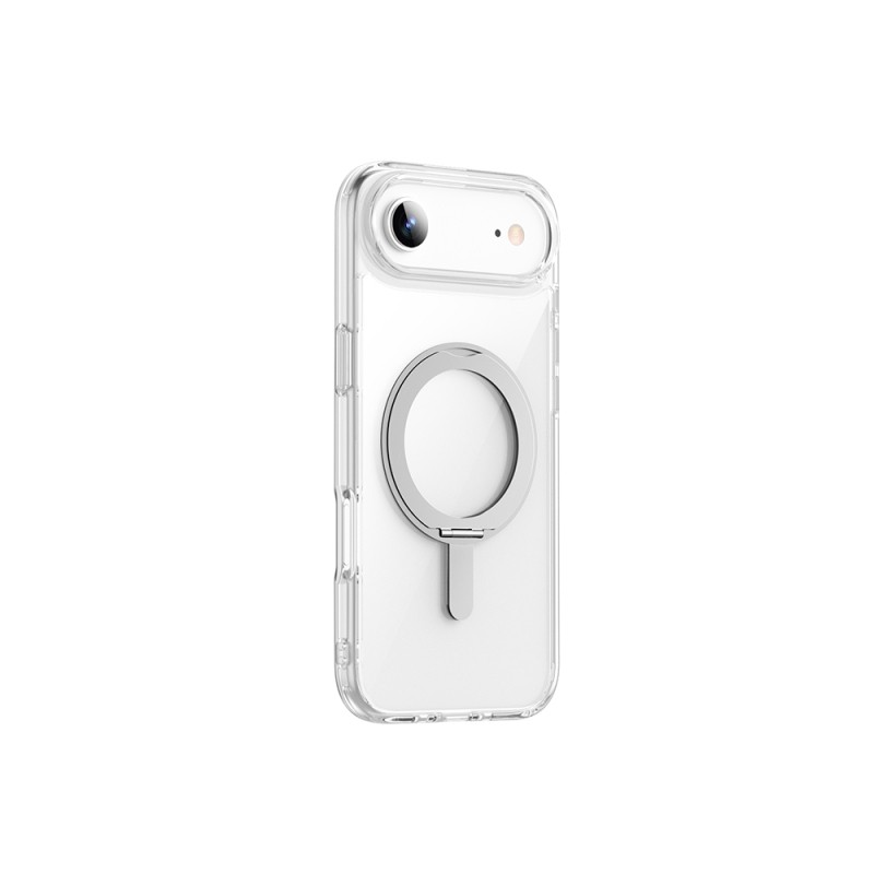 Apple iPhone 17 Air Case with M-safe Charging Feature Wiwu MCC-201 iShield Ultra Series Crystal Hard PC Cover with Stand - 3