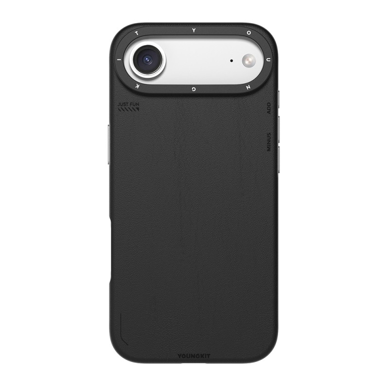 Apple iPhone 17 Air Case with M-safe Charging Function, Simple Matte Leather Pattern, Youngkit Tech Fashion Series Cover - 1