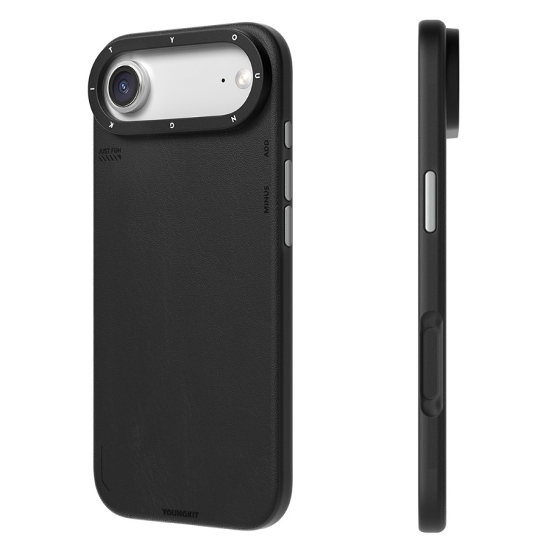 Apple iPhone 17 Air Case with M-safe Charging Function, Simple Matte Leather Pattern, Youngkit Tech Fashion Series Cover - 5