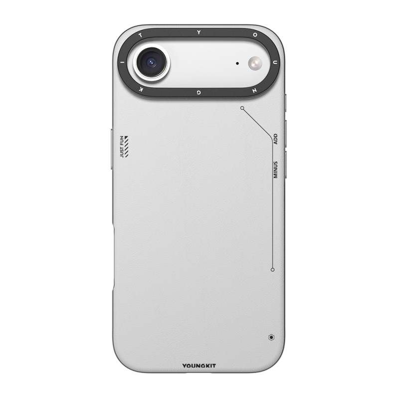 Apple iPhone 17 Air Case with M-safe Charging Function, Simple Matte Leather Pattern, Youngkit Tech Fashion Series Cover - 4