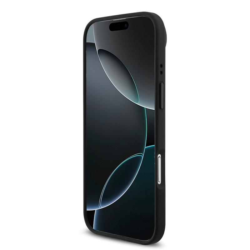 Apple iPhone 17 Air Kılıf BMW Orjinal Lisanslı M-safe Şarj Özellikli Deri Arka Yüzey Metal Logolu Delikli Şerit Tasarımlı Kapak - 8