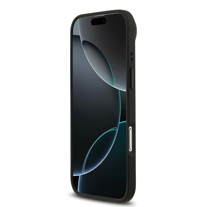 Apple iPhone 17 Air Kılıf BMW Orjinal Lisanslı M-safe Şarj Özellikli Deri Arka Yüzey Metal Logolu Delikli Şerit Tasarımlı Kapak - 14