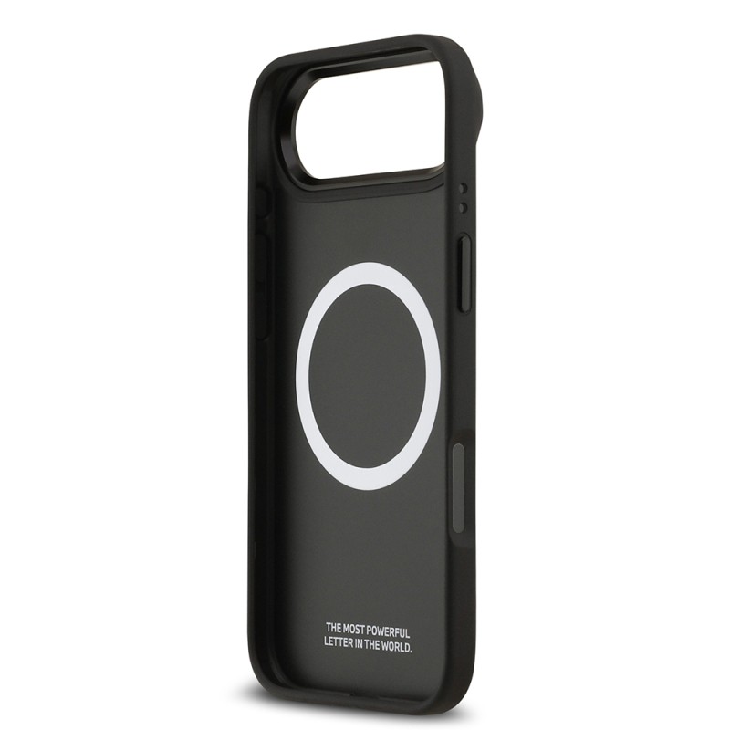 Apple iPhone 17 Air Kılıf BMW Orjinal Lisanslı M-safe Şarj Özellikli Karbon Fiber Metal Logolu Kapak - 8