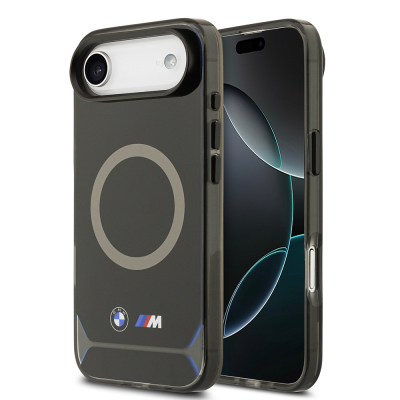 Apple iPhone 17 Air Kılıf BMW Orjinal Lisanslı M-safe Şarj Özellikli Metal Buton Tasarımlı IML Baskılı M Dizayn Kapak - BMW