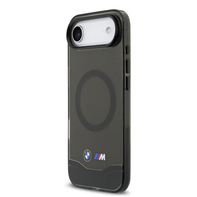 Apple iPhone 17 Air Kılıf BMW Orjinal Lisanslı M-safe Şarj Özellikli Metal Buton Tasarımlı Tranparan M Dizayn Kapak - 3