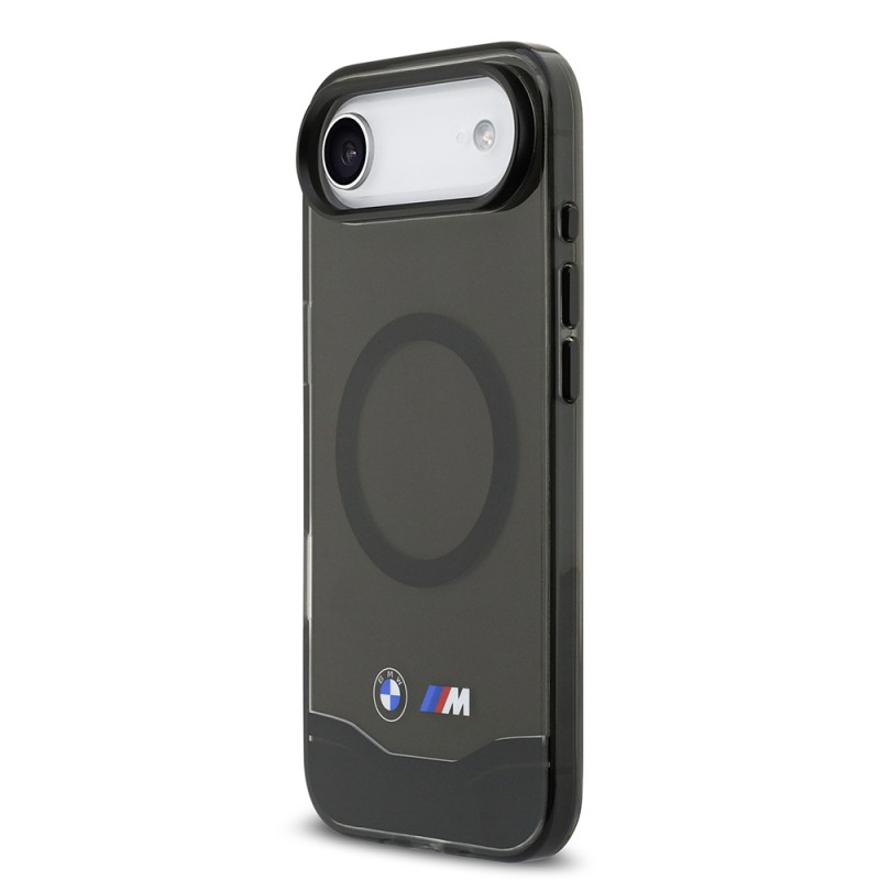 Apple iPhone 17 Air Kılıf BMW Orjinal Lisanslı M-safe Şarj Özellikli Metal Buton Tasarımlı Tranparan M Dizayn Kapak - 3