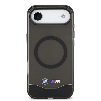 Apple iPhone 17 Air Kılıf BMW Orjinal Lisanslı M-safe Şarj Özellikli Metal Buton Tasarımlı Tranparan M Dizayn Kapak - 4