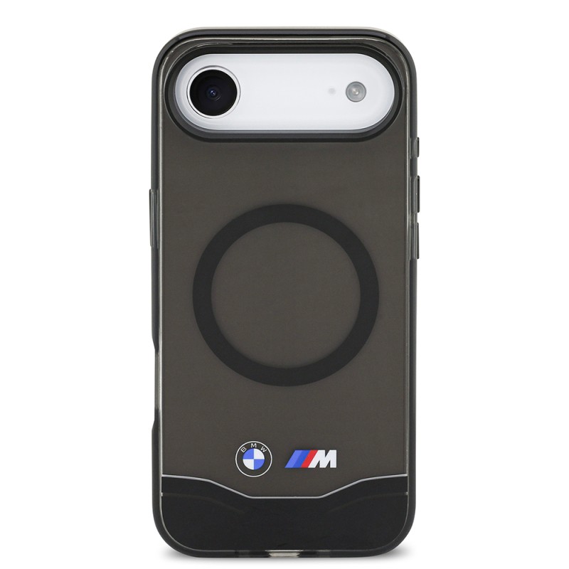 Apple iPhone 17 Air Kılıf BMW Orjinal Lisanslı M-safe Şarj Özellikli Metal Buton Tasarımlı Tranparan M Dizayn Kapak - 4