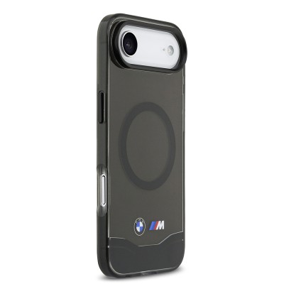 Apple iPhone 17 Air Kılıf BMW Orjinal Lisanslı M-safe Şarj Özellikli Metal Buton Tasarımlı Tranparan M Dizayn Kapak - 5