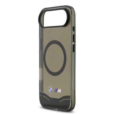 Apple iPhone 17 Air Kılıf BMW Orjinal Lisanslı M-safe Şarj Özellikli Metal Buton Tasarımlı Tranparan M Dizayn Kapak - 7