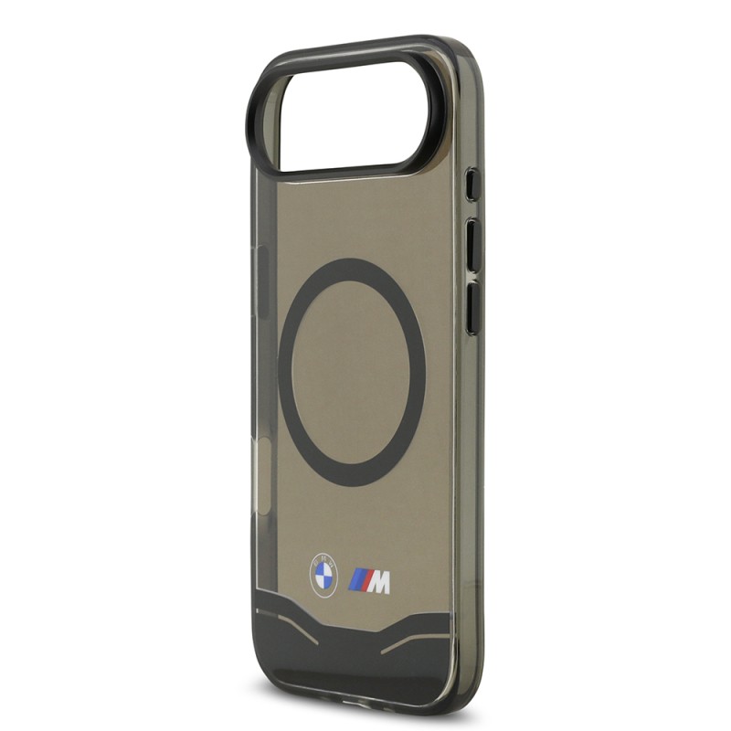 Apple iPhone 17 Air Kılıf BMW Orjinal Lisanslı M-safe Şarj Özellikli Metal Buton Tasarımlı Tranparan M Dizayn Kapak - 7