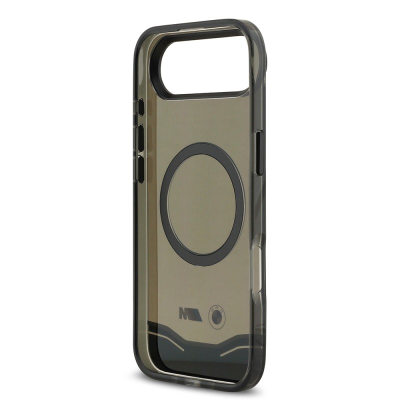 Apple iPhone 17 Air Kılıf BMW Orjinal Lisanslı M-safe Şarj Özellikli Metal Buton Tasarımlı Tranparan M Dizayn Kapak - 8