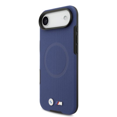 Apple iPhone 17 Air Kılıf BMW Orjinal Lisanslı M-safe Şarj Özellikli Metal Logolu Delikli M Dizayn Deri Kapak - 7