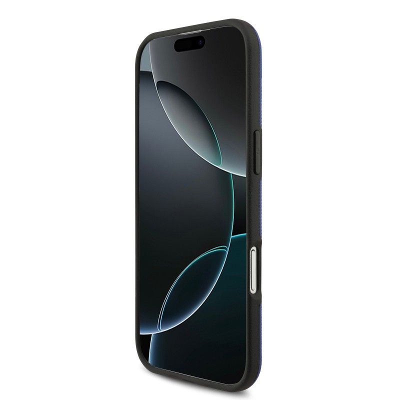 Apple iPhone 17 Air Kılıf BMW Orjinal Lisanslı M-safe Şarj Özellikli Metal Logolu Delikli M Dizayn Deri Kapak - 10