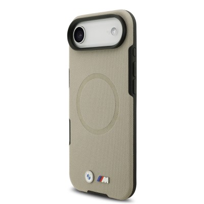 Apple iPhone 17 Air Kılıf BMW Orjinal Lisanslı M-safe Şarj Özellikli Metal Logolu Delikli M Dizayn Deri Kapak - 13