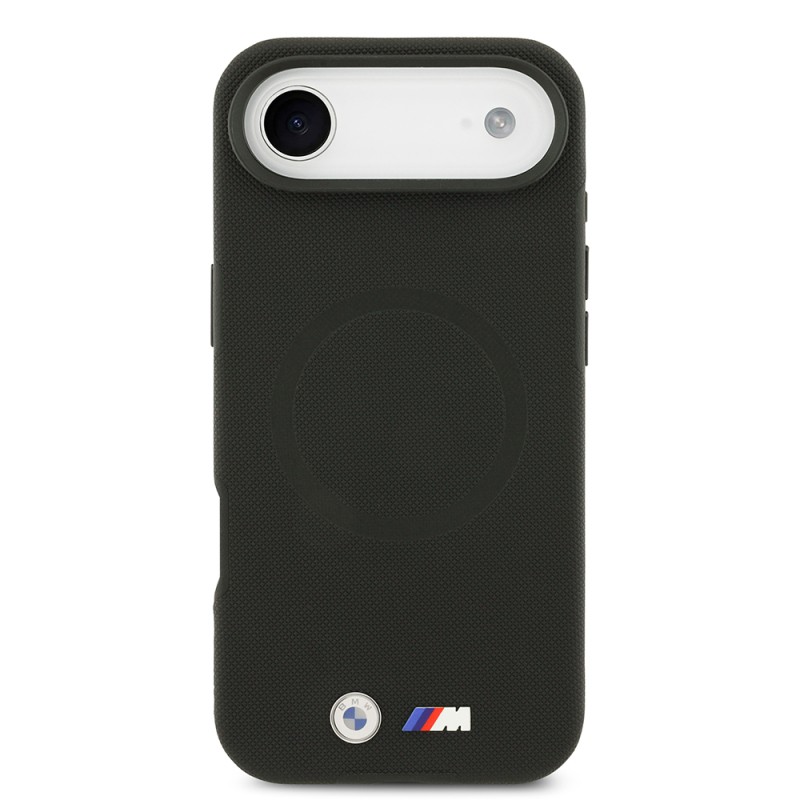 Apple iPhone 17 Air Kılıf BMW Orjinal Lisanslı M-safe Şarj Özellikli Metal Logolu Delikli M Dizayn Deri Kapak - 20