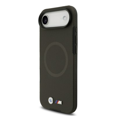 Apple iPhone 17 Air Kılıf BMW Orjinal Lisanslı M-safe Şarj Özellikli Metal Logolu Delikli M Dizayn Deri Kapak - 25