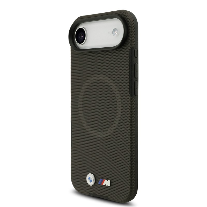 Apple iPhone 17 Air Kılıf BMW Orjinal Lisanslı M-safe Şarj Özellikli Metal Logolu Delikli M Dizayn Deri Kapak - 25