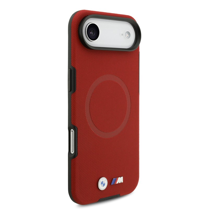 Apple iPhone 17 Air Kılıf BMW Orjinal Lisanslı M-safe Şarj Özellikli Metal Logolu Delikli M Dizayn Deri Kapak - 33