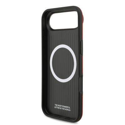Apple iPhone 17 Air Kılıf BMW Orjinal Lisanslı M-safe Şarj Özellikli Metal Logolu Delikli M Dizayn Deri Kapak - 36