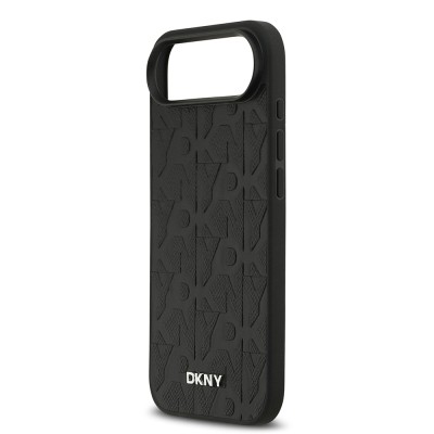 Apple iPhone 17 Air Kılıf DKNY Orjinal Lisanslı M-safe Şarj Özellikli 3D Yazılı Grid Pattern Kapak - 7