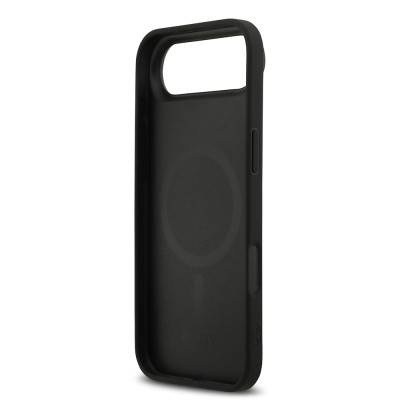 Apple iPhone 17 Air Kılıf DKNY Orjinal Lisanslı M-safe Şarj Özellikli 3D Yazılı Grid Pattern Kapak - 8