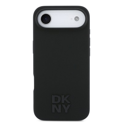 Apple iPhone 17 Air Kılıf DKNY Orjinal Lisanslı M-safe Şarj Özellikli Metal Logolu Silikon Kapak - 5